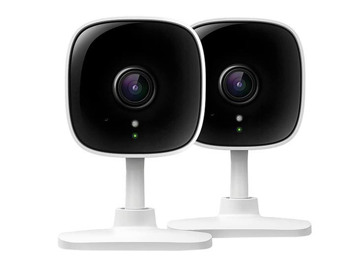 Two TP-Link Tapo C110 cameras are on display